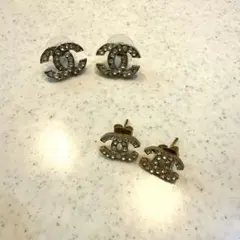 シャネル ロゴ ピアス シルバー　ゴールド　まとめ売り