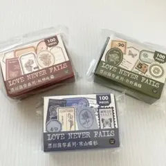 【27】和紙 ステッカー 3種 海外 フレークシール コラージュ まとめ売り