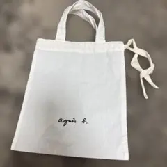 agnès b. ホワイト　ショッパー　包装　アニエスベー