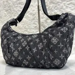 美品★Daily russit デニム　ショルダーバッグ　ブラック系