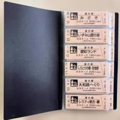 道の駅 記念きっぷホルダー 120枚収納 自作加工品 【黒色】 - メルカリ