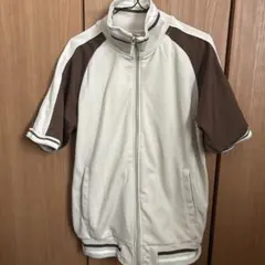 ジップアップジャケット　ジャージ　半袖