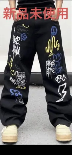 ワイドパンツ 黒