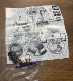 夏目友人帳　木彫り風人形　ニャンコ先生&黒ニャンコ