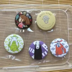 ジブリ 鈴木敏夫とジブリ展 グッズ 缶バッジ カオナシ　千と千尋の神隠し