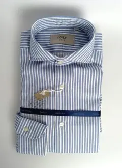 【新品】ONLY1976 イージーケア 形態安定 スリムフィット ブルー 38R