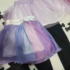 アナ雪のチュチュスカートとレギンスセット