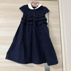 タルティーヌエショコラ　ネイビー　120㎝　ワンピース