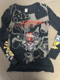 Ed Hardy スカル ロンT Mサイズ相当 お兄系 y2k 平成のサムネイル