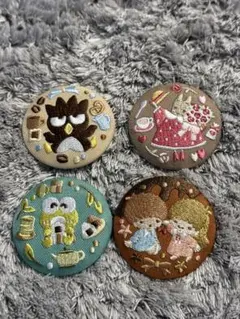 サンリオ刺繍缶バッジ3