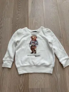 ポロベア トレーナー 100cm ホワイト