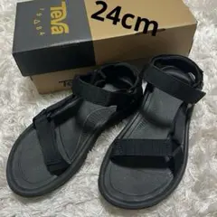 【極美品】Teva ハリケーン サンダル レディース ストラップ 黒 24cm