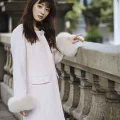 ファー付ノーカラーコート PROPORTION BODY DRESSING