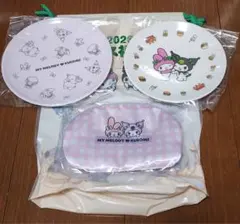 2026モス福袋　メラミンプレート ポーチ３点セット