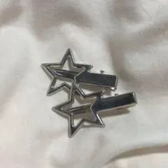 シルバー 星型 ヘアピン 2個セット