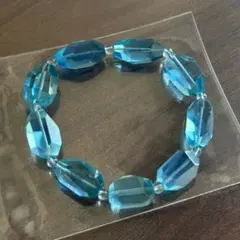 ⭐︎【高級】天然 アクアマリン ブレスレット 14mm 77.7g - メルカリ