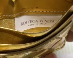 BOTTEGA VENETA イントレチャート カードケース ゴールド