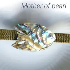 限定品1点vintageアクセリメイク天然シェルアバロンシェル熱帯魚お魚帯留め