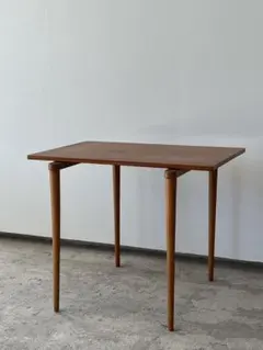 70's 山口木材工芸 サイドテーブル チーク×ビーチ材｜北欧 ヴィンテージ