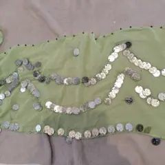 ベリーダンス用ヒップストール コイン装飾付き