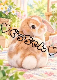 《一点限り》振り返る茶白ロップイヤー