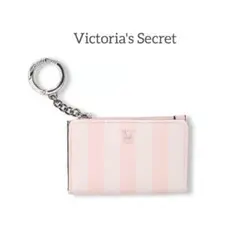 Victoria’s secret カードケース バッグチャーム 定番ストライプ
