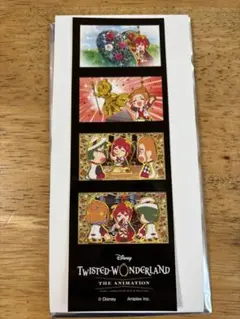 ツイステ展　4コマステッカー　ハーツラビュル　ハーツ　リドル　トレイ　ケイト