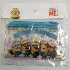 【現品限り】ミニオンズ　クリアポーチ　子ども　未使用　小物入れ