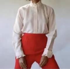 Vintage frill stripe blouseのサムネイル