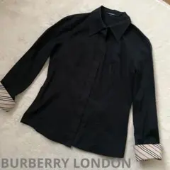 バーバリーロンドン　ボタンシャツ　ブラック　40
