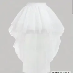 SHEIN MOD フリル付きホワイトスカート