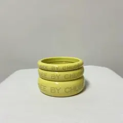 SEE BY CHLOE バングル 3本セット イエロー ロゴのサムネイル