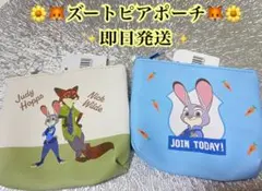 ズートピア ポーチ フェイクレザー コインケース 小物入れ ニック ジュディ