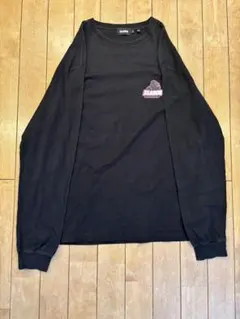 XLARGE エクストララージ ロンT 長袖Tシャツ ブラック ピンクロゴ