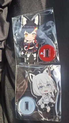 ホロライブ ねんどろいどぷらす 白上フブキ 大神ミオ アクリルスタンド