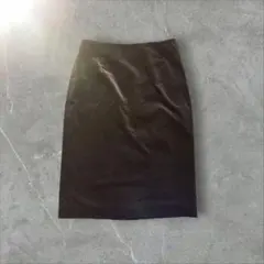 ANNE KLEIN ダークブラウン タイトスカート　オフィスカ　ノームコア