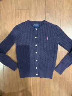 美品♡ポロラルフローレン 長袖カーディガン　ネイビー　6T 人気商品