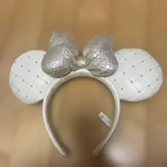 東京ディズニーリゾート カチューシャ ホワイト キルティング　ミニー