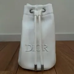 新品未使用　Dior ホワイト ドローストリングポーチ