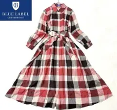 ◆ BLUE LABEL CRESTBRIDGE ◆ロングワンピース チェック