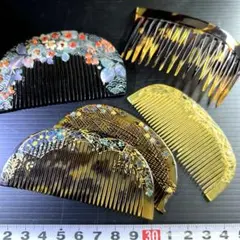 おきなわ鼈甲 櫛 本鼈甲 透かし彫り 未使用 箱付き ☆本鼈甲（べっ甲）【蓮（ハス）】透かし彫り簪（かんざし）無垢