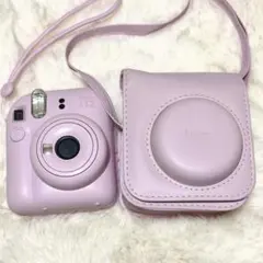 ★最終値下★ instax mini 12 ピンク チェキ 本体 + ケース