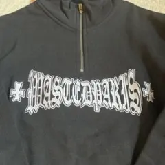 WASTEDPARIS ブラック トレーナー ジップアップ裏起毛　Mサイズ　新品