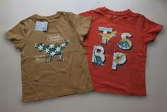 男の子　Ｔシャツ 120　2枚セット　恐竜