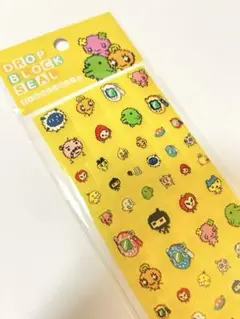 たまごっち　タイルシール　黄色　ふらわっち　くちぱっち　めめっち　ブロックシール