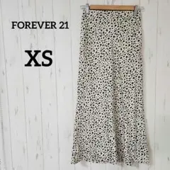 FOREVER 21【XS】サテン調 マキシスカート トロミ素材 ウエストゴムのサムネイル