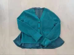 sacai サカイ ニット カーディガン グリーンのサムネイル
