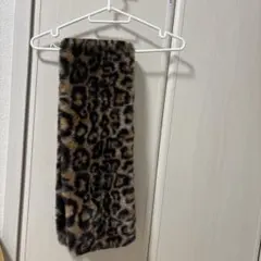 ヒョウ柄 ふわふわ マフラー