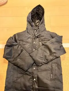 黒いフード付き中綿コート　COMME ÇA ISM コムサ　コムサイズム