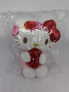 サンリオくじ　サンリオキャラクターズフラワー ハローキティぬいぐるみチャーム賞